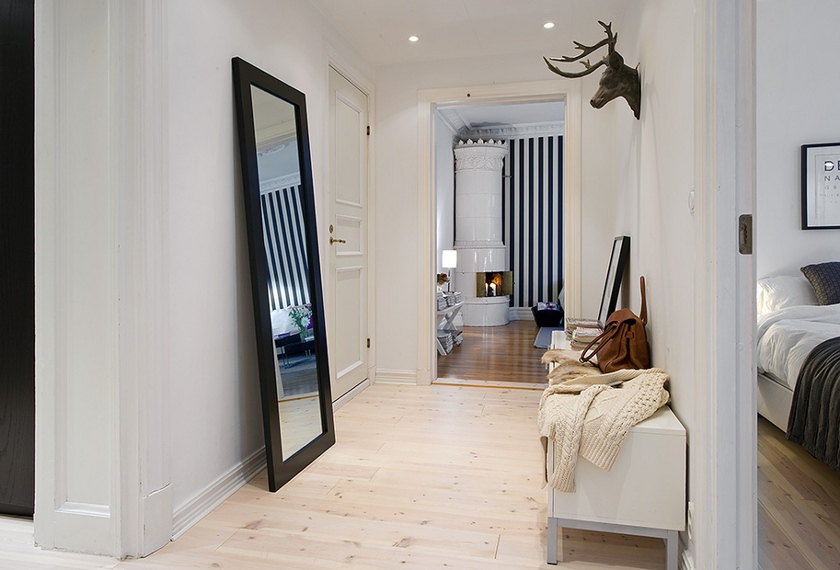 hall d'entrée blanc