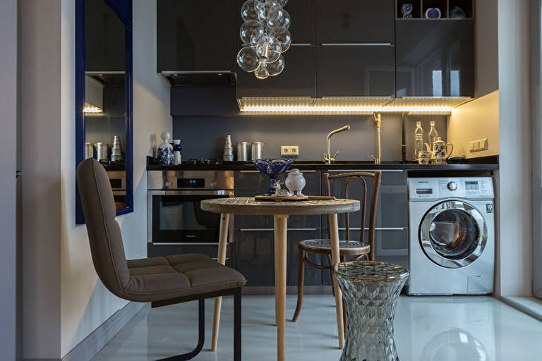 arrangement of furniture and appliances in the kitchen ideas options