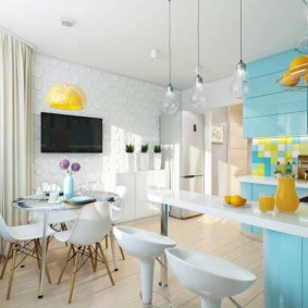 arrangement of furniture and appliances in the kitchen types of design