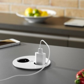 modern mutfak tasarım prizler