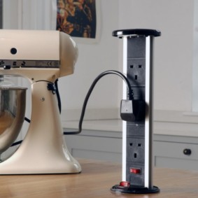 modern mutfak iç fotoğraf prizleri