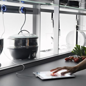 modern bir mutfak prizleri