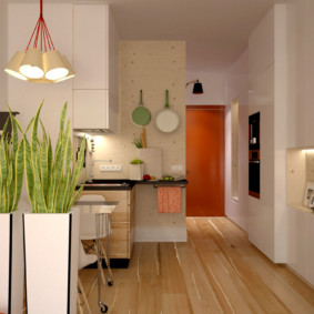 kabinet ke siling dalam idea foto dapur moden