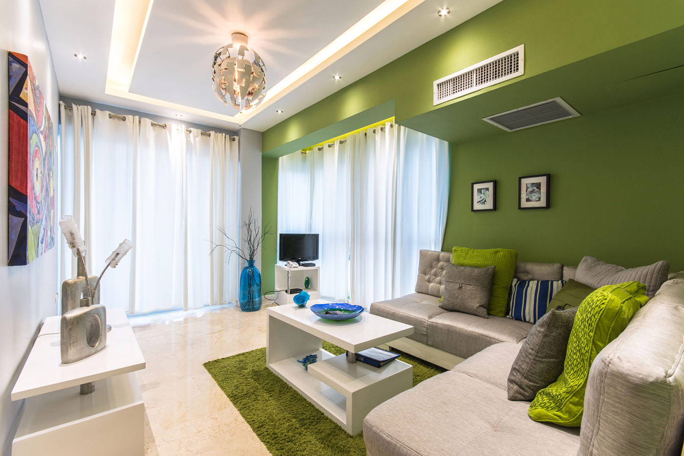 rideaux dans les idées de conception de salon