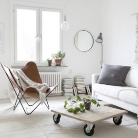 Design de salon de style scandinave