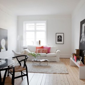 Style scandinave dans le salon vues photo