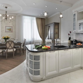 combinarea plăcilor și a straturilor laminate în opțiunile fotografiei din bucătărie