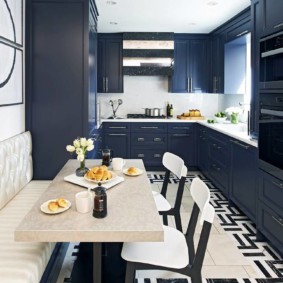 foto interior de la cocina moderna