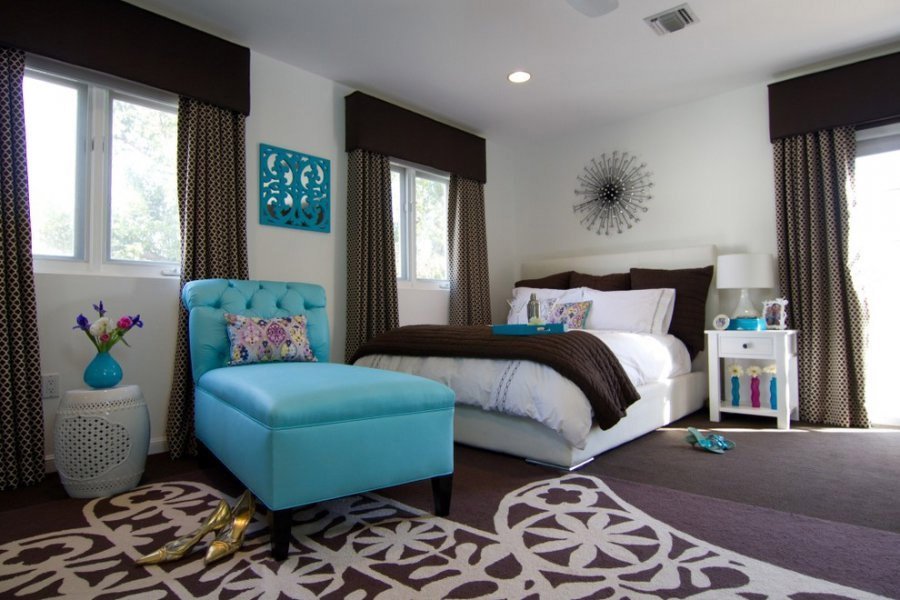 chambre turquoise