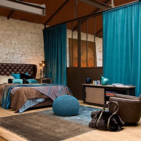chambre turquoise