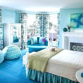 options de photo de chambre turquoise