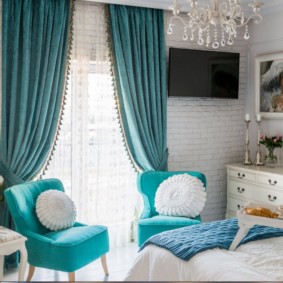 idées de décoration de chambre turquoise