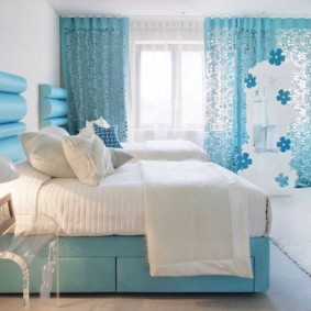 idées de chambre turquoise vues