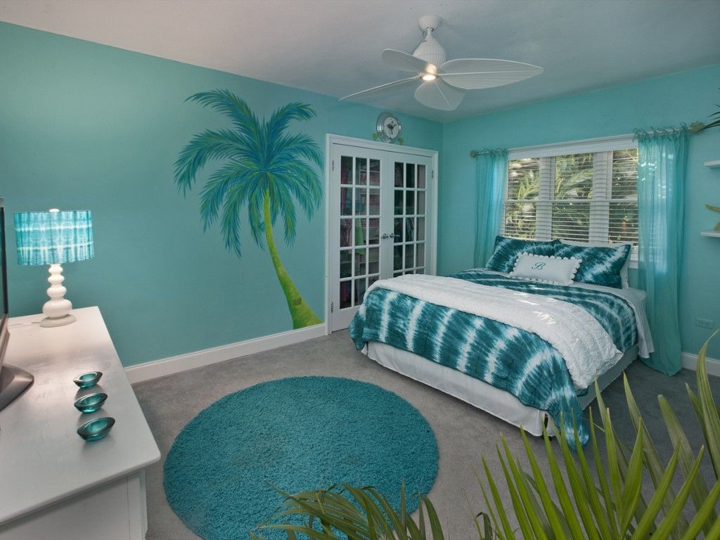 chambre turquoise types de photos