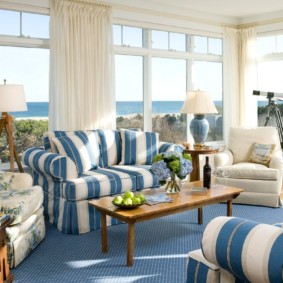 idées de salon de style campagnard