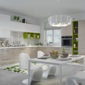 مجموعات اللون في المطبخ