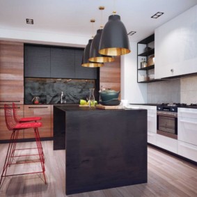 مجموعات الألوان في صورة تصميم المطبخ