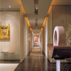 lampes dans la conception de photo de couloir