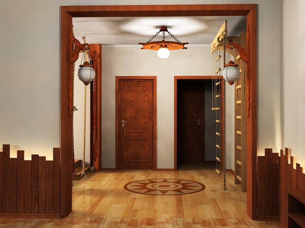 lampes dans le couloir