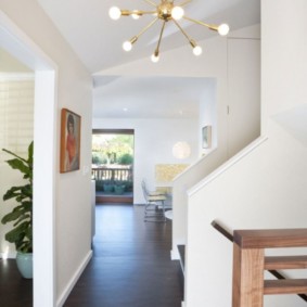 photo de conception de lumières de couloir