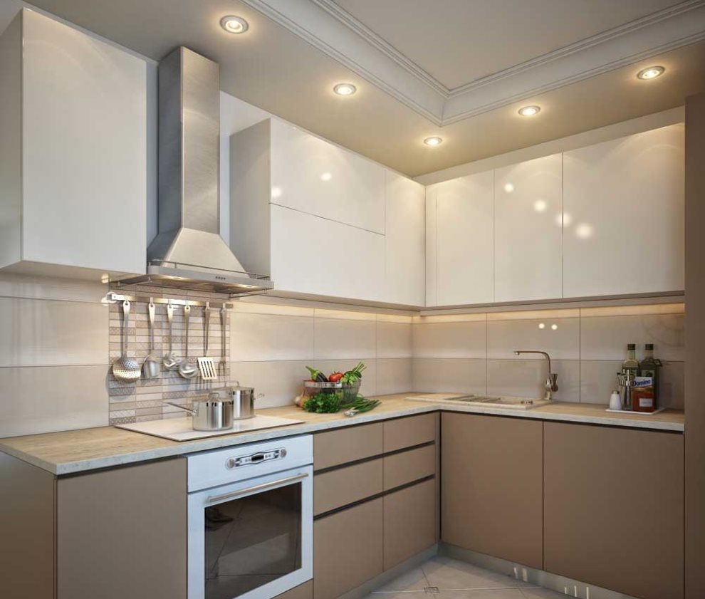 Conjunto de esquina beige