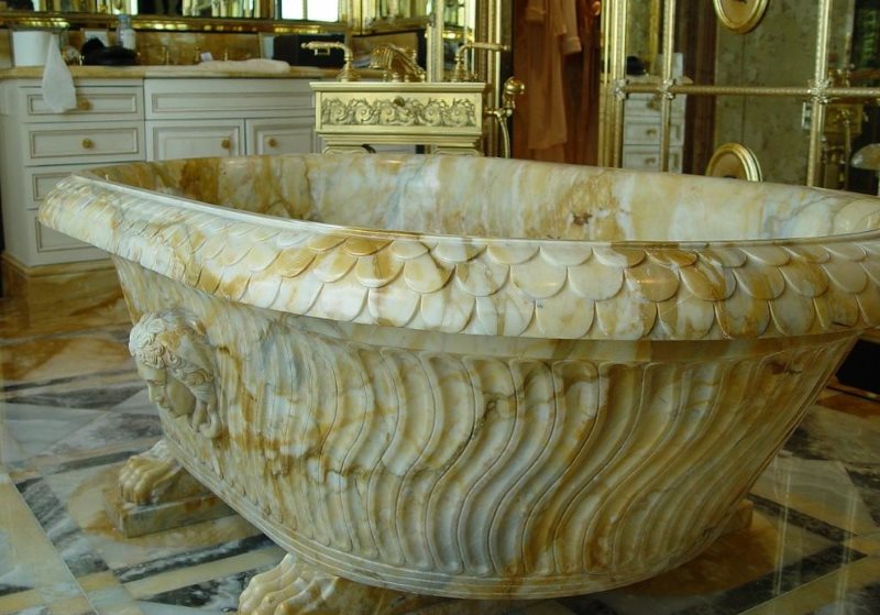 Bồn tắm đá cẩm thạch tự nhiên đắt tiền