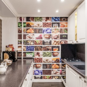 mutfak tasarım fikirleri için neme dayanıklı duvar kağıdı