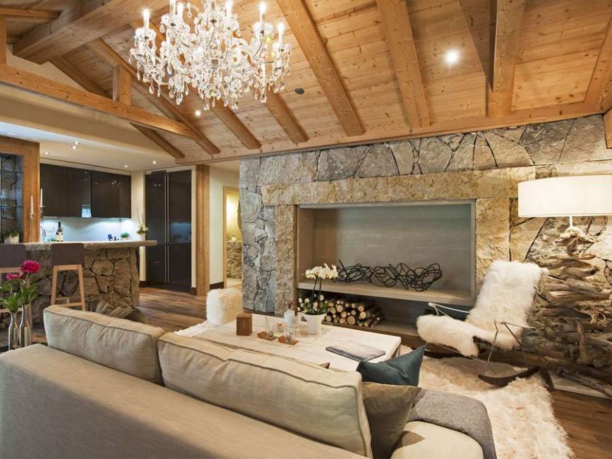 intérieur en pierre