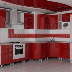 bright kitchen with air duct