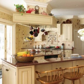 dapur dalam idea reka bentuk rumah panel