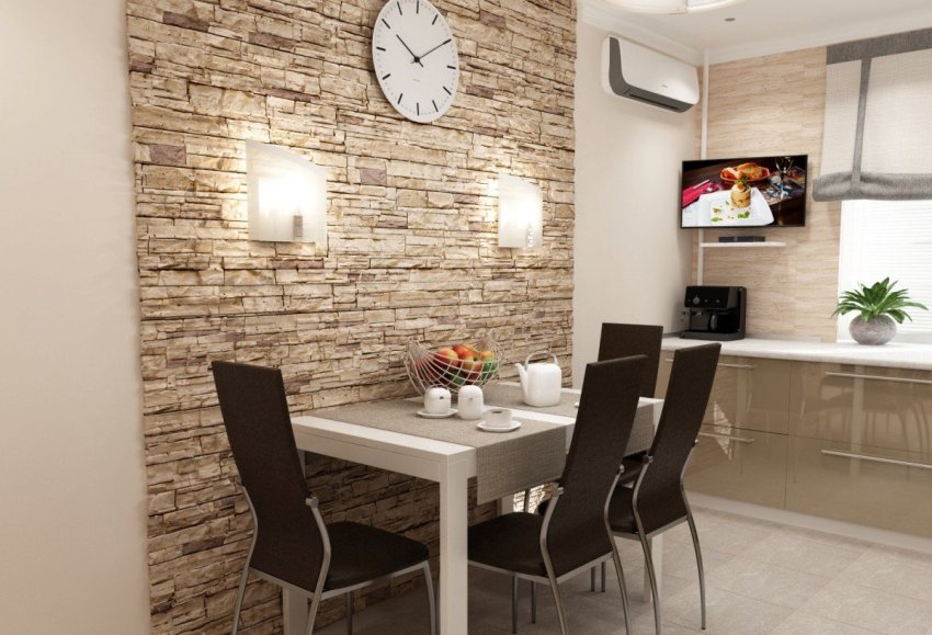 διακοσμητική πέτρα στην κουζίνα