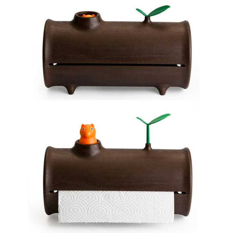 Göstergeli kapalı kağıt havlu tutucu