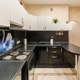 dapur dalam idea reka bentuk rumah panel