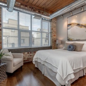 modern bedroom in bright colors