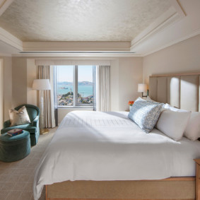 modern bedroom in bright colors photo options