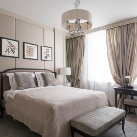 modern bedroom in bright colors design photo