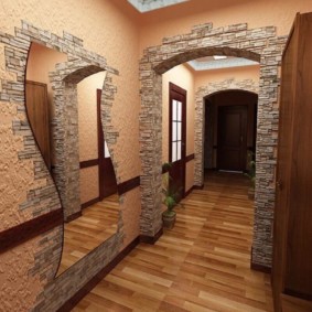 couloir étroit dans la photo de conception de l'appartement