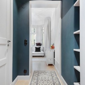 couloir étroit dans les idées d'intérieur de l'appartement