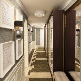 couloir étroit dans l'appartement