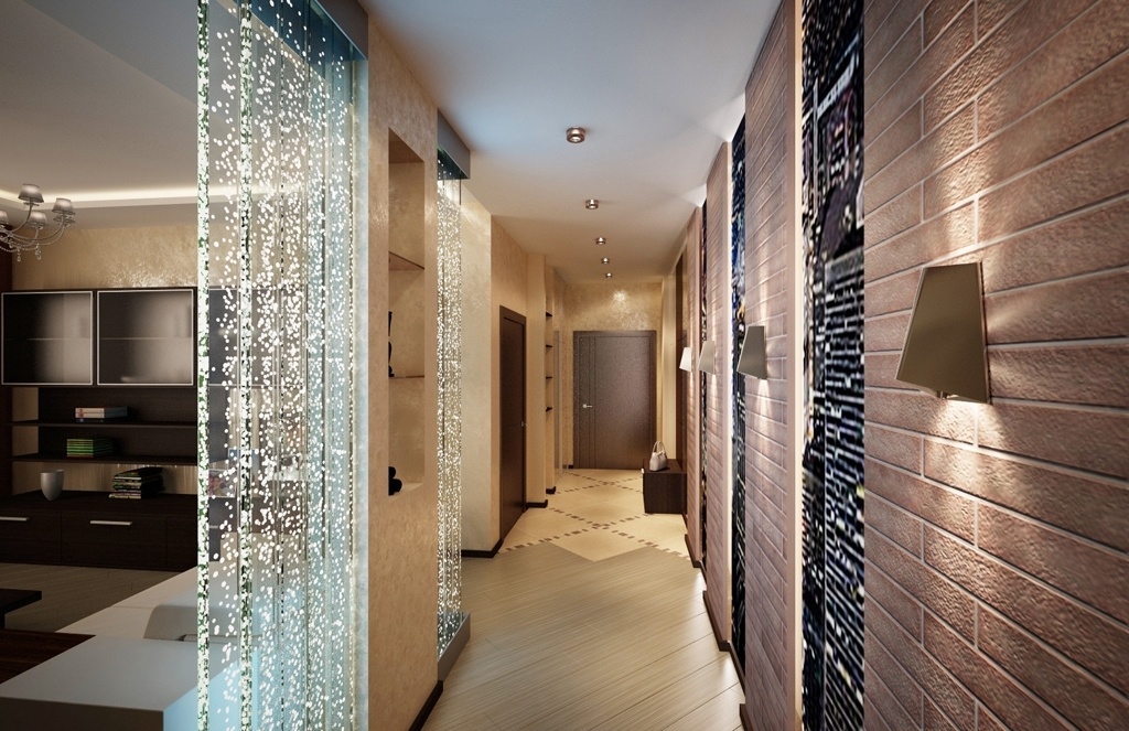 couloir étroit dans un appartement de maison de panneau