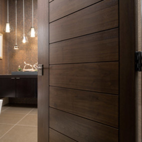 Vantail de porte marron