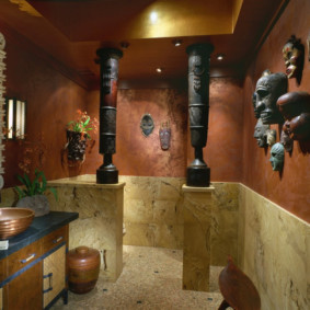 Oryantal tarzda banyo tasarımı