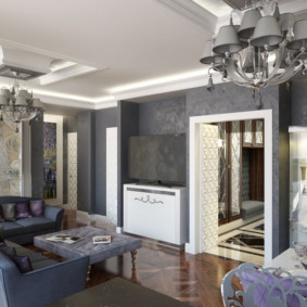 Piso em parquet na cozinha - sala