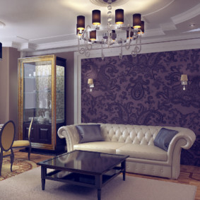 Sofá estofado de pele