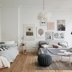 Décoration murale lumineuse du salon