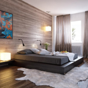 Conception de chambre marron