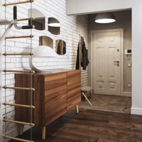 Meuble d'entrée avec boiseries