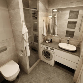 Douche de niche de salle de bain de style moderne