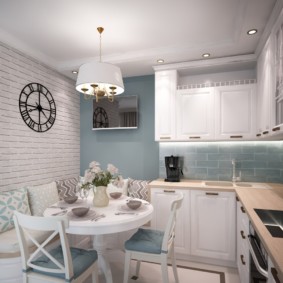 Осветление за модерна кухня с L-образен комплект