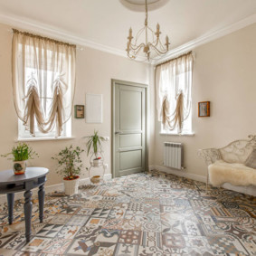 couloir avec plafond photo en placoplâtre intérieur photo